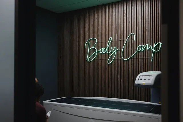 Body composition room with the DEXA scanner